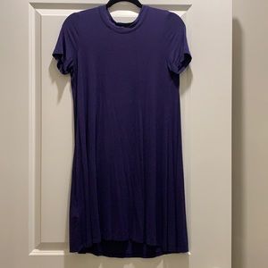 Open back BCBGeneration blue jersey dress
